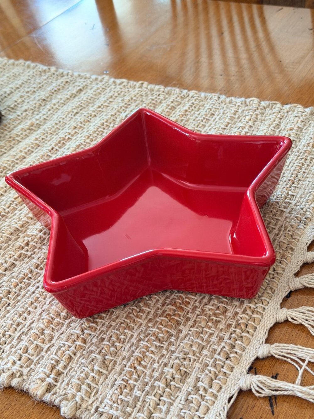 Chantal Red Star Shape Ceramic Dish